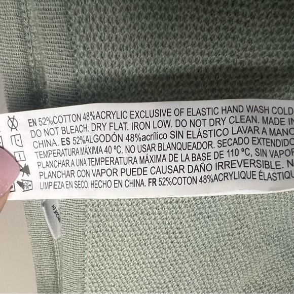 Forever 21 Sage Green Cropped Drawstring Top - Picture 7 of 8